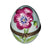 Light Blue Floral Limoges Egg