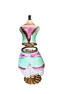 Pastel Charm Dress Box Porcelain Limoges Fashion French Trinket Box