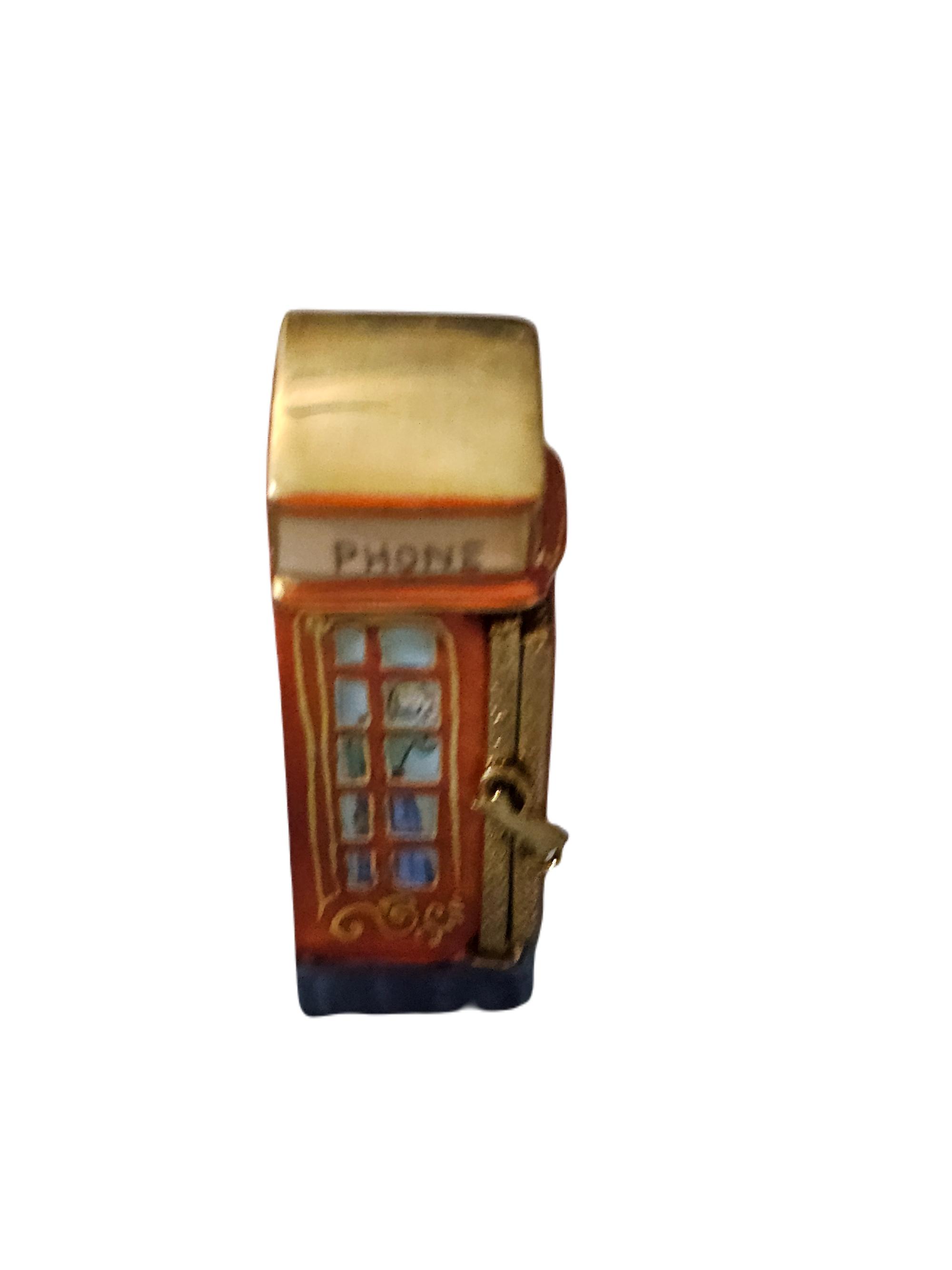Charming Limoges Phone Booth Box Porcelain Limoges home French Trinket Box