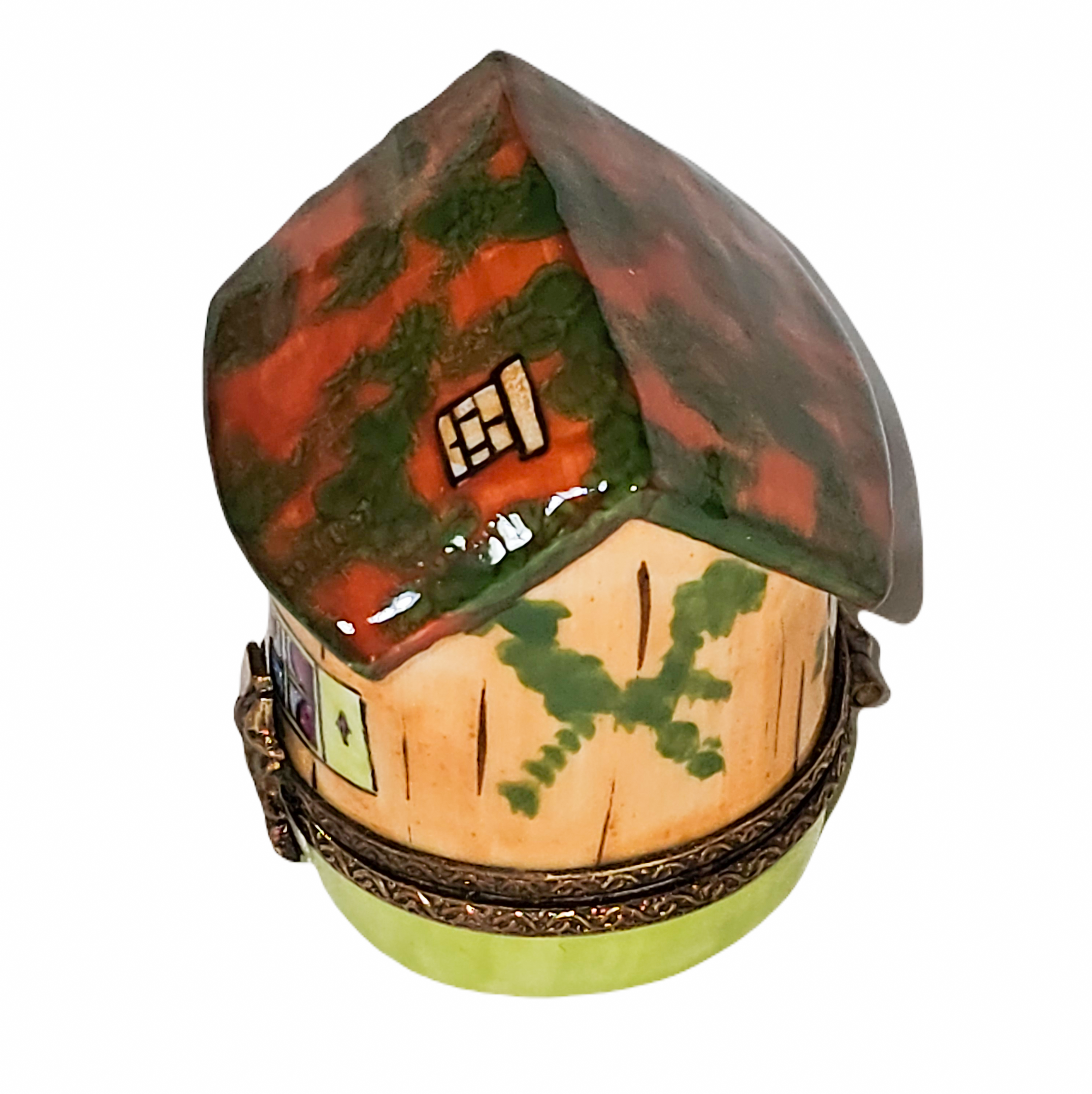 Charming Birdhouse Limoges Box Porcelain Limoges bird garden French Trinket Box