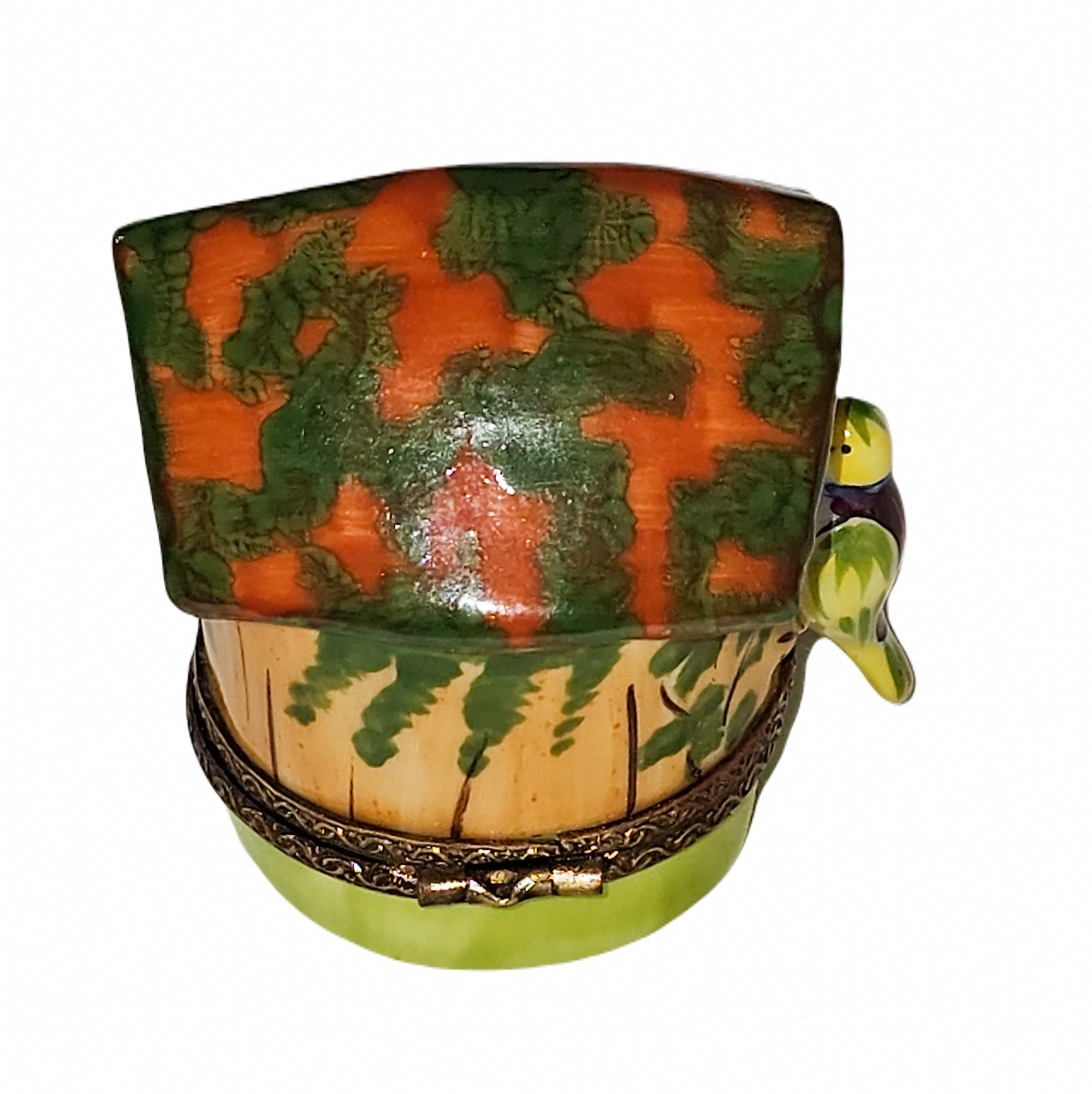 Charming Birdhouse Limoges Box Porcelain Limoges bird garden French Trinket Box