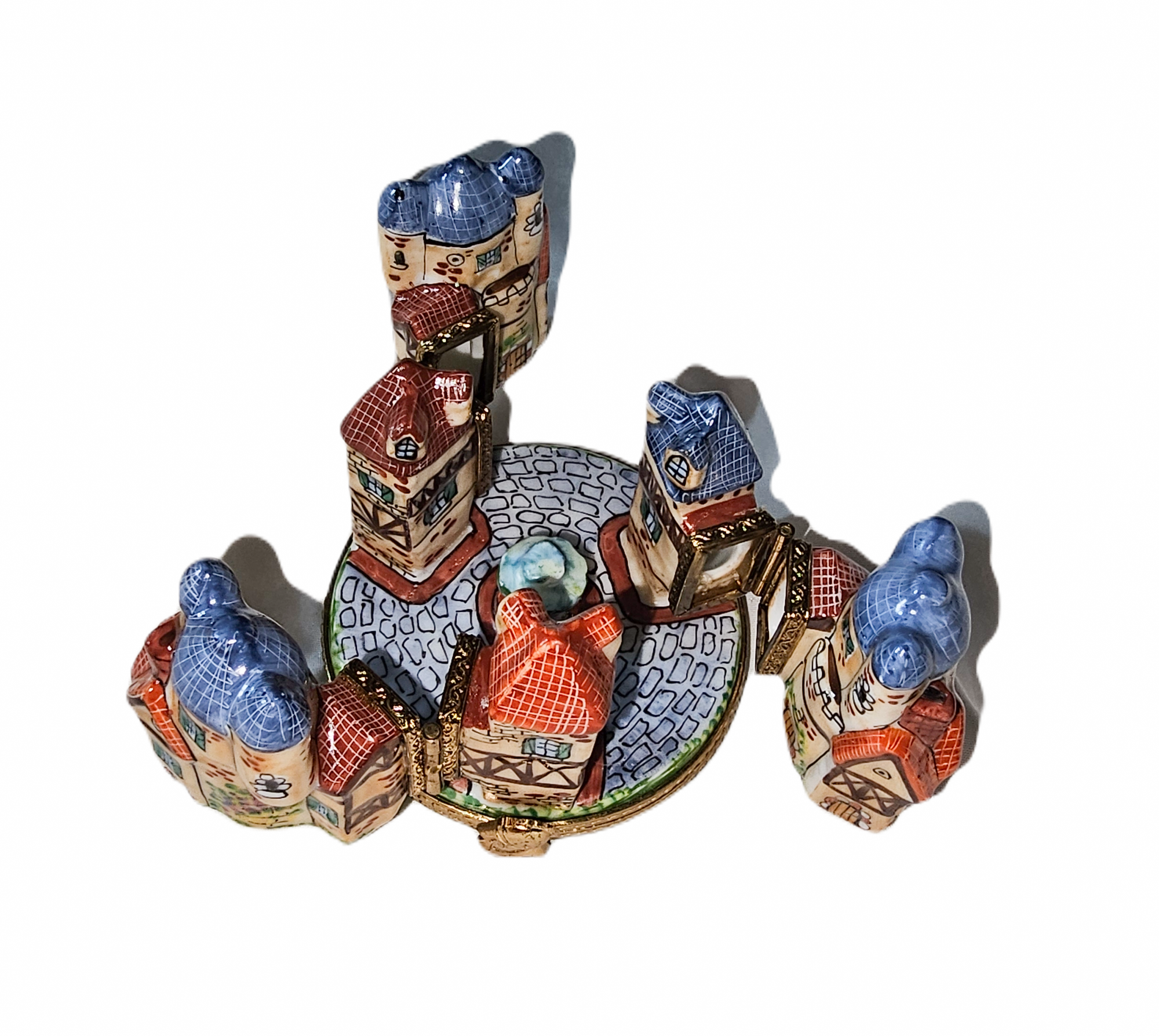 Medieval Village Charm Limoges Box Porcelain Limoges travel French Trinket Box