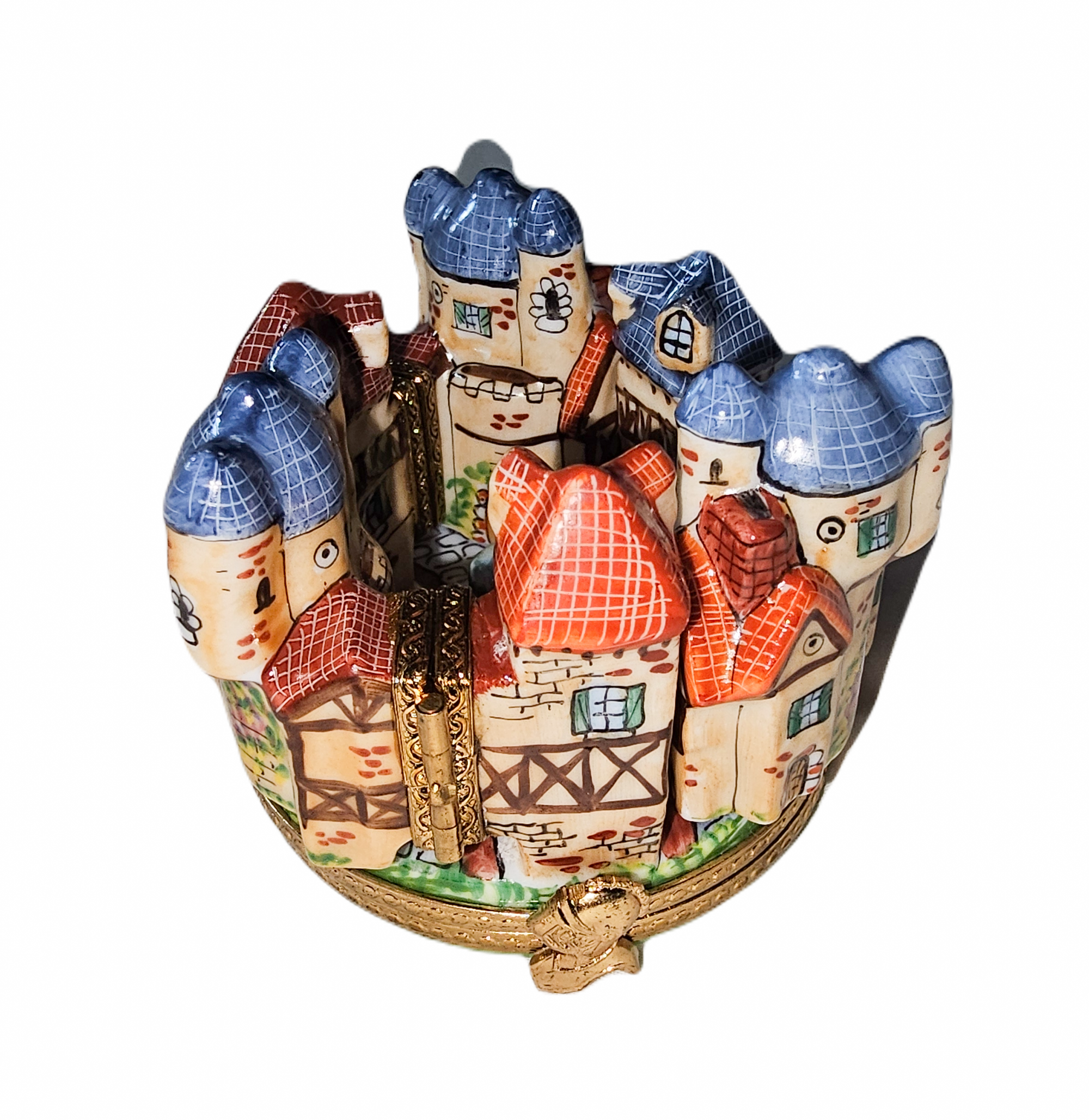 Medieval Village Charm Limoges Box Porcelain Limoges travel French Trinket Box