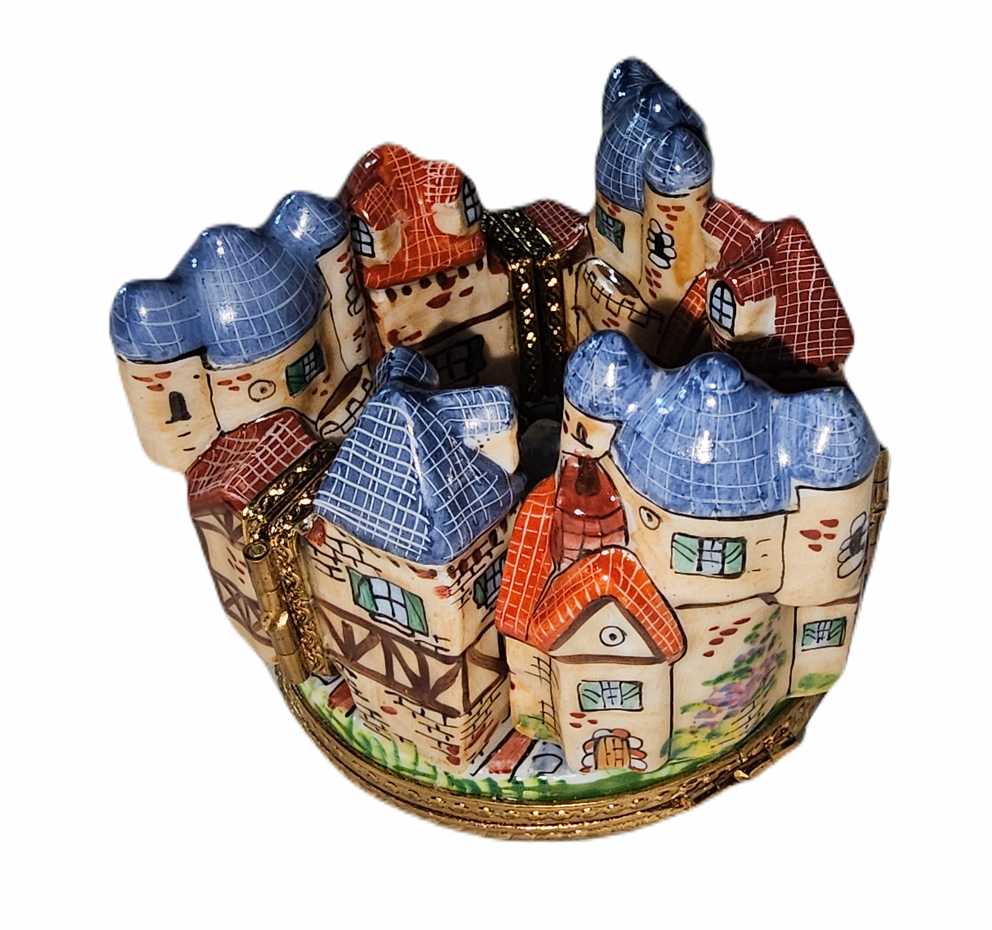 Medieval Village Charm Limoges Box Porcelain Limoges travel French Trinket Box