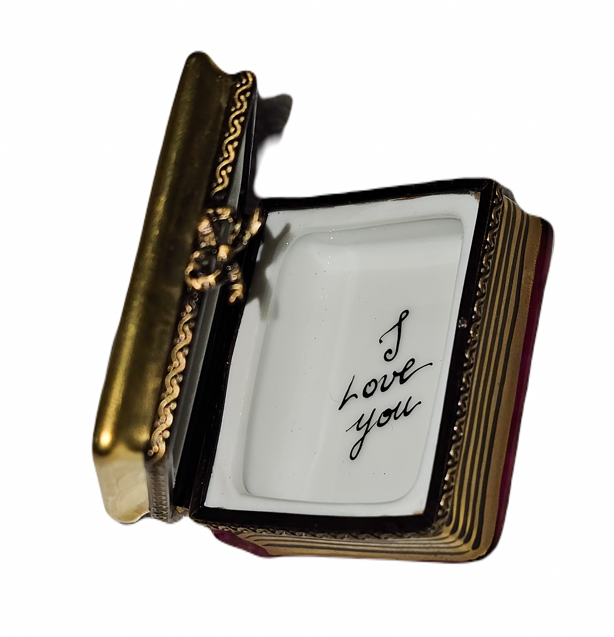 Cherub Romance Limoges Box Porcelain Limoges book French Trinket Box