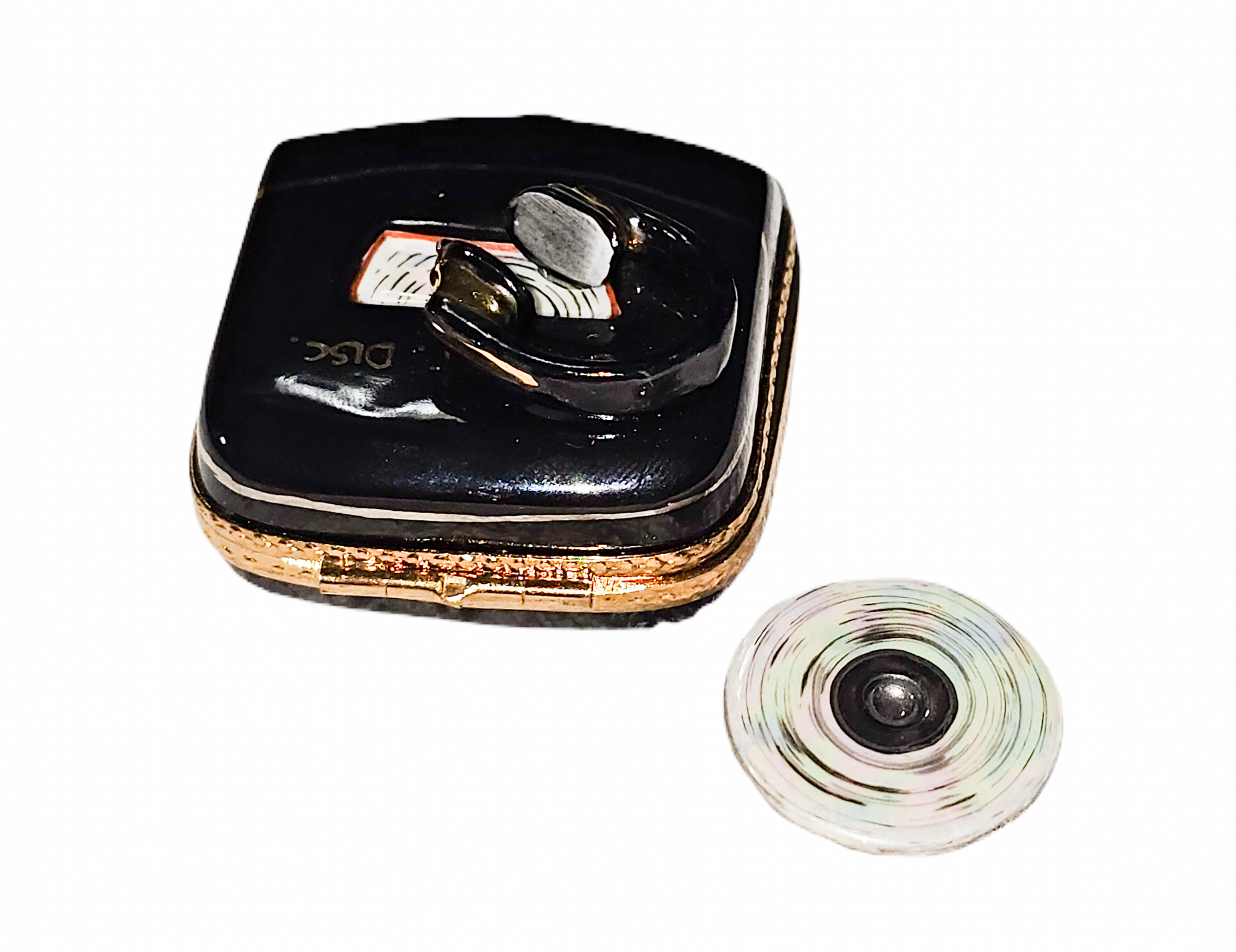 Limoges Box CD Player Delight Porcelain Limoges music French Trinket Box