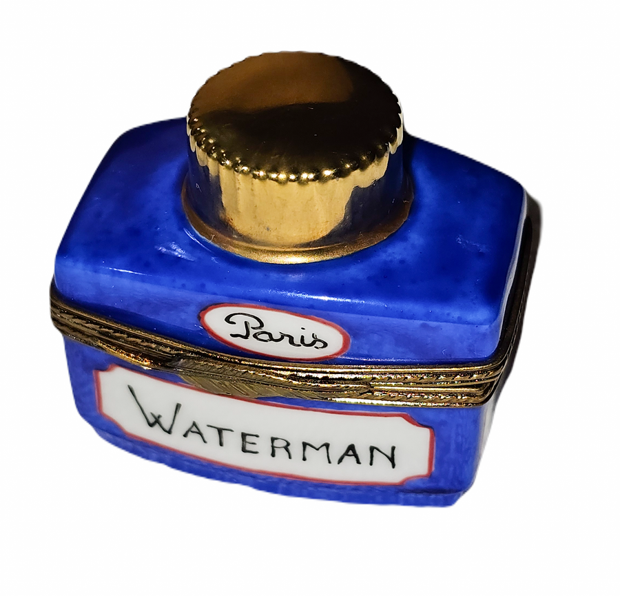 Elegant Limoges Ink Bottle Porcelain Limoges professional French Trinket Box