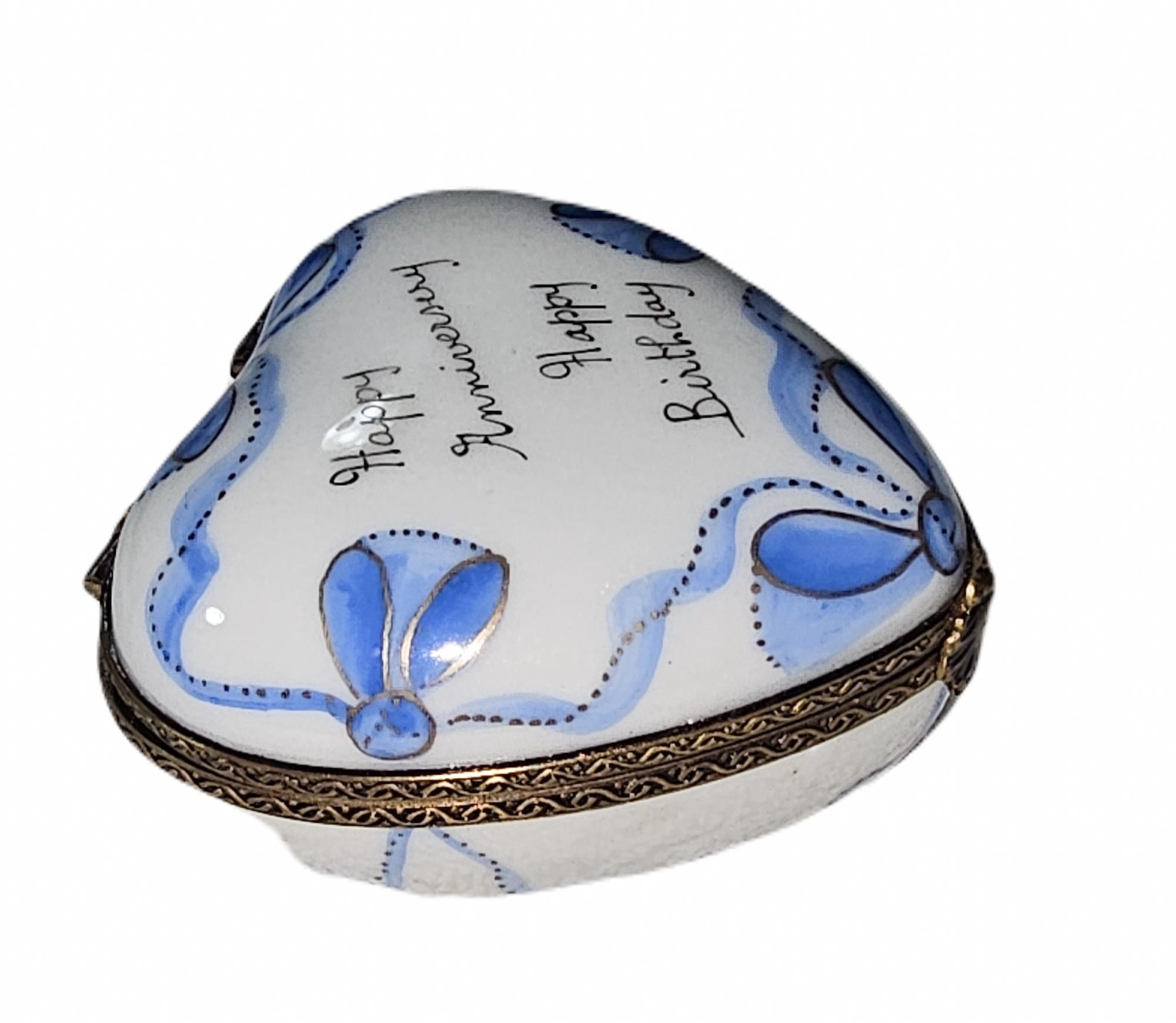 Cherished Heartfelt Limoges Box Porcelain Limoges Heart anniversary love birthday French Trinket Box