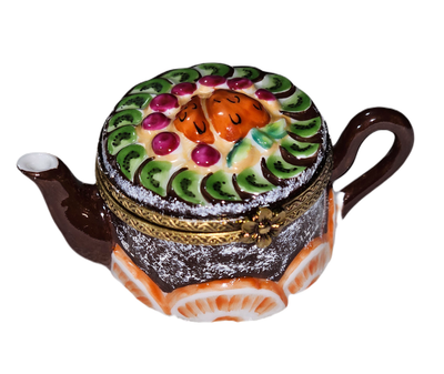 Vibrant Fruit Motif Limoges Box