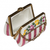 Floral Elegance Limoges Box Porcelain Limoges purse French Trinket Box