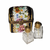 Dark Blue Roses Perfume Treasure Porcelain Limoges perfume French Trinket Box