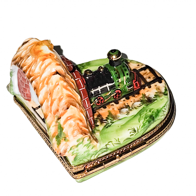 Train Adventure Limoges Box Porcelain Limoges vehicle French Trinket Box