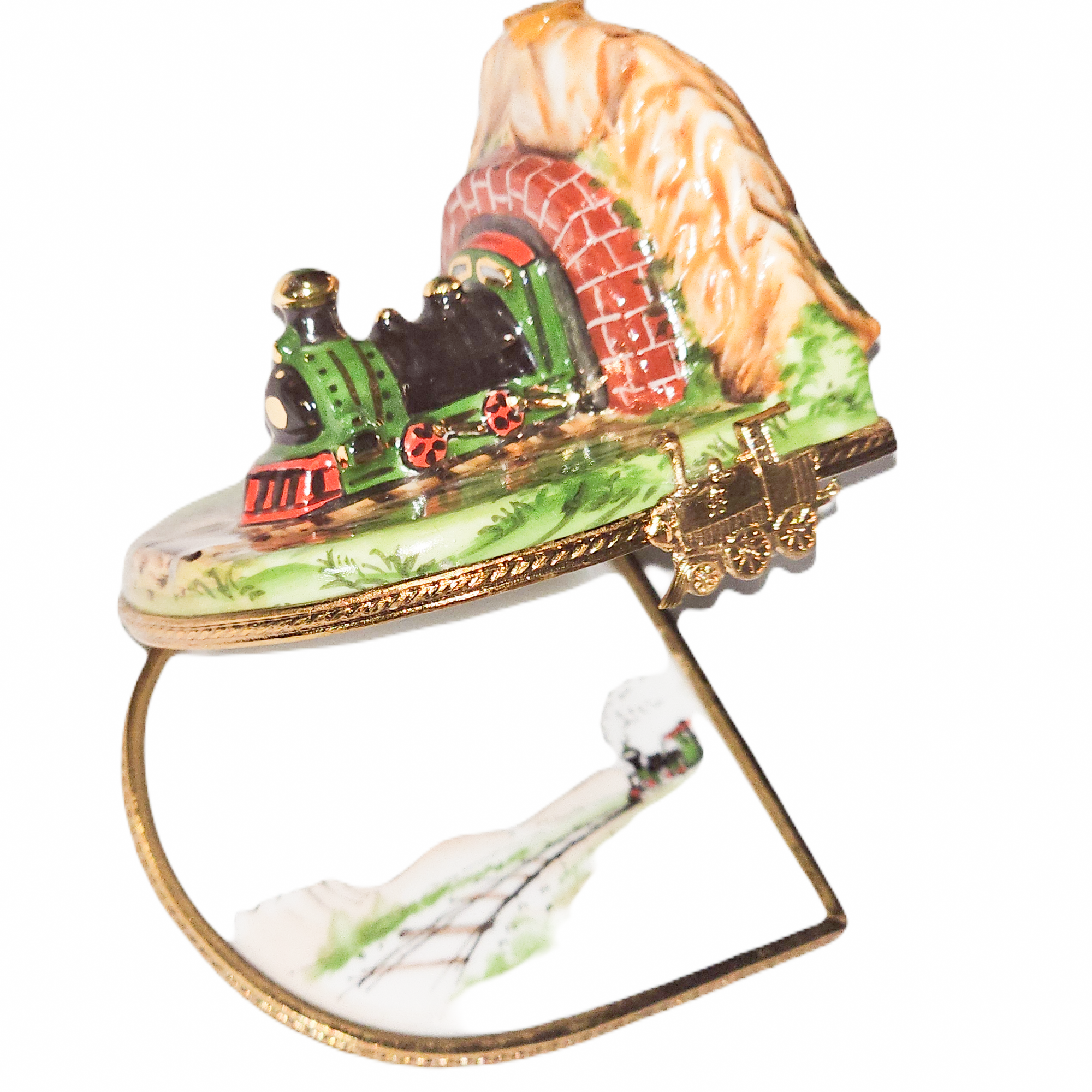 Train Adventure Limoges Box Porcelain Limoges vehicle French Trinket Box