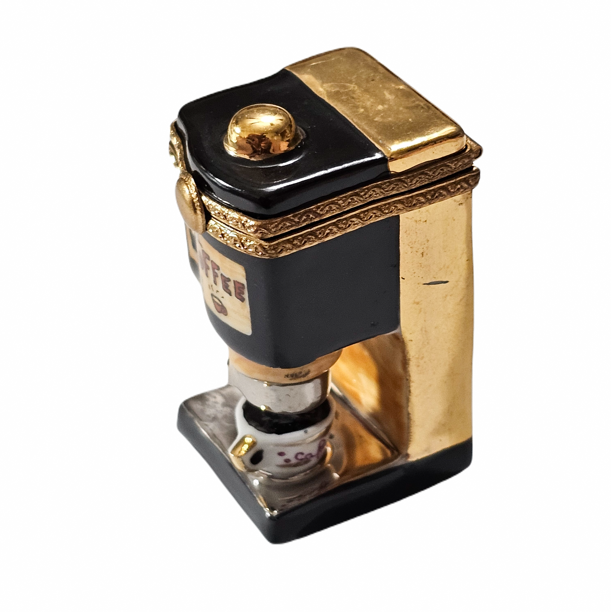 Coffee Machine Limoges Box Porcelain Limoges Home Food French Trinket Box