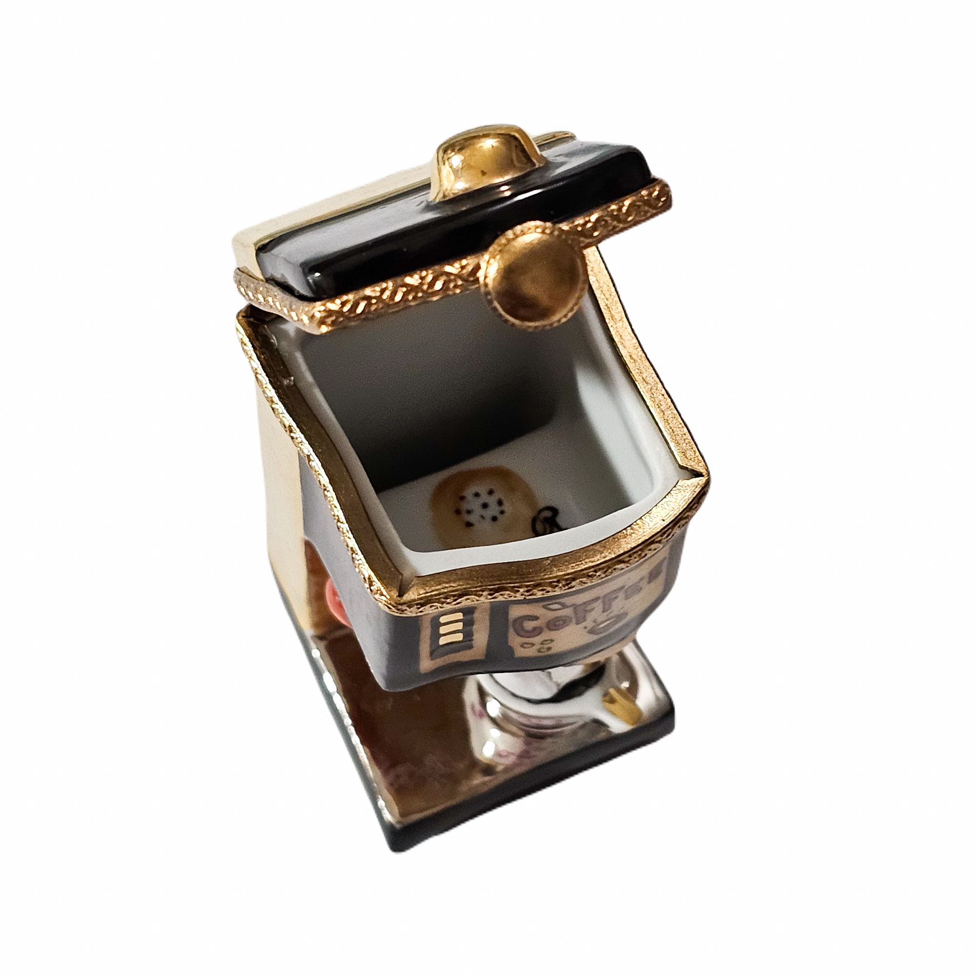 Coffee Machine Limoges Box Porcelain Limoges Home Food French Trinket Box