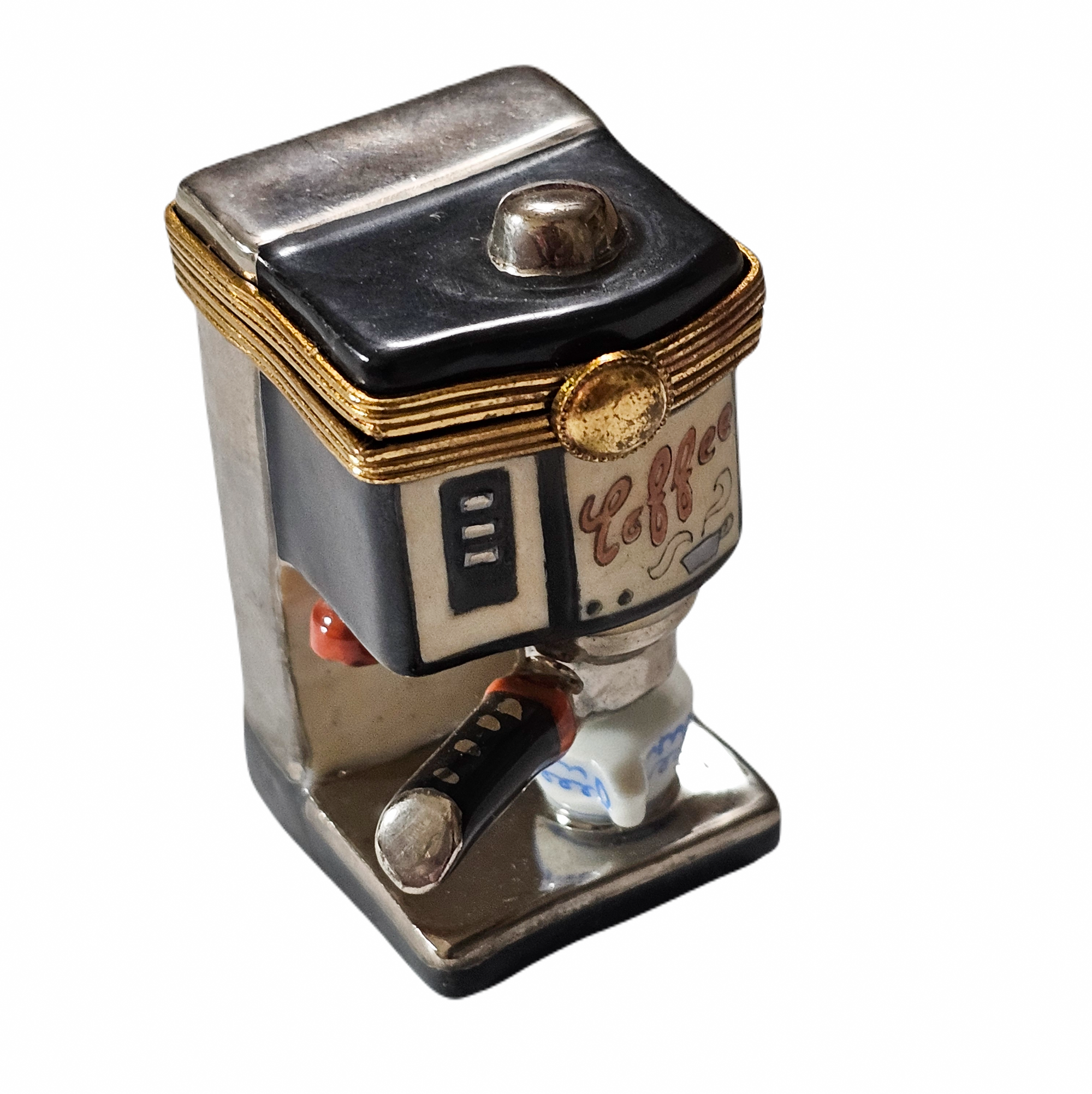 Coffee Machine Limoges Box Porcelain Limoges Home Food French Trinket Box