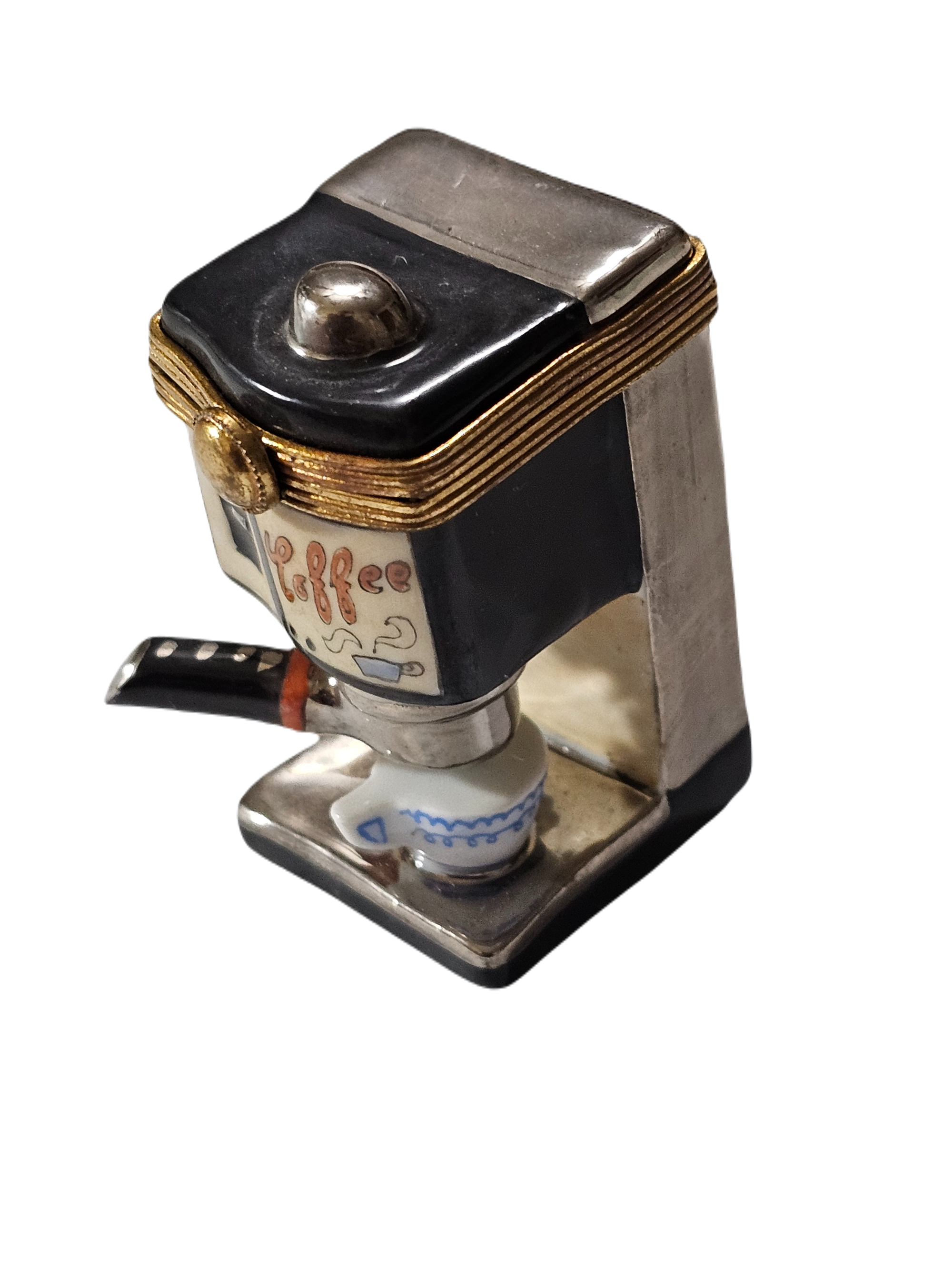 Coffee Machine Limoges Box Porcelain Limoges Home Food French Trinket Box