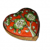 Vibrant Floral Heart Box Porcelain Limoges heart French Trinket Box