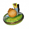 Whimsical Snail Porcelain Box Porcelain Limoges critters bugs LIMOGES BOXES French Trinket Box