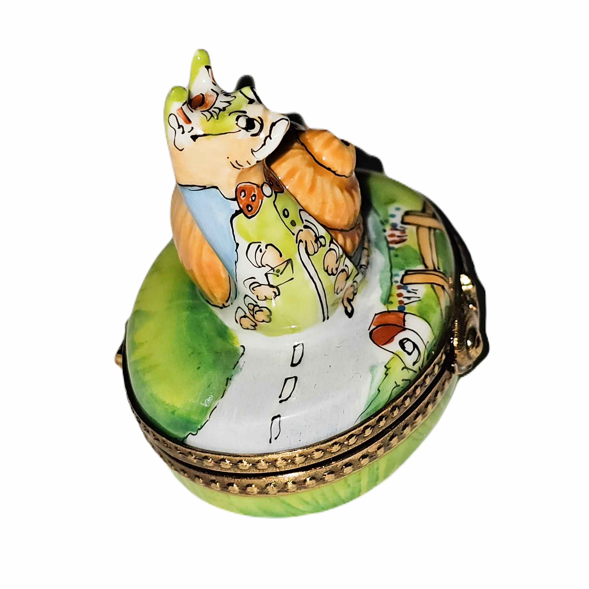 Whimsical Snail Porcelain Box Porcelain Limoges critters bugs LIMOGES BOXES French Trinket Box