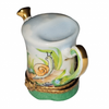Whimsical Snail Watering Can Porcelain Limoges garden French Trinket Box