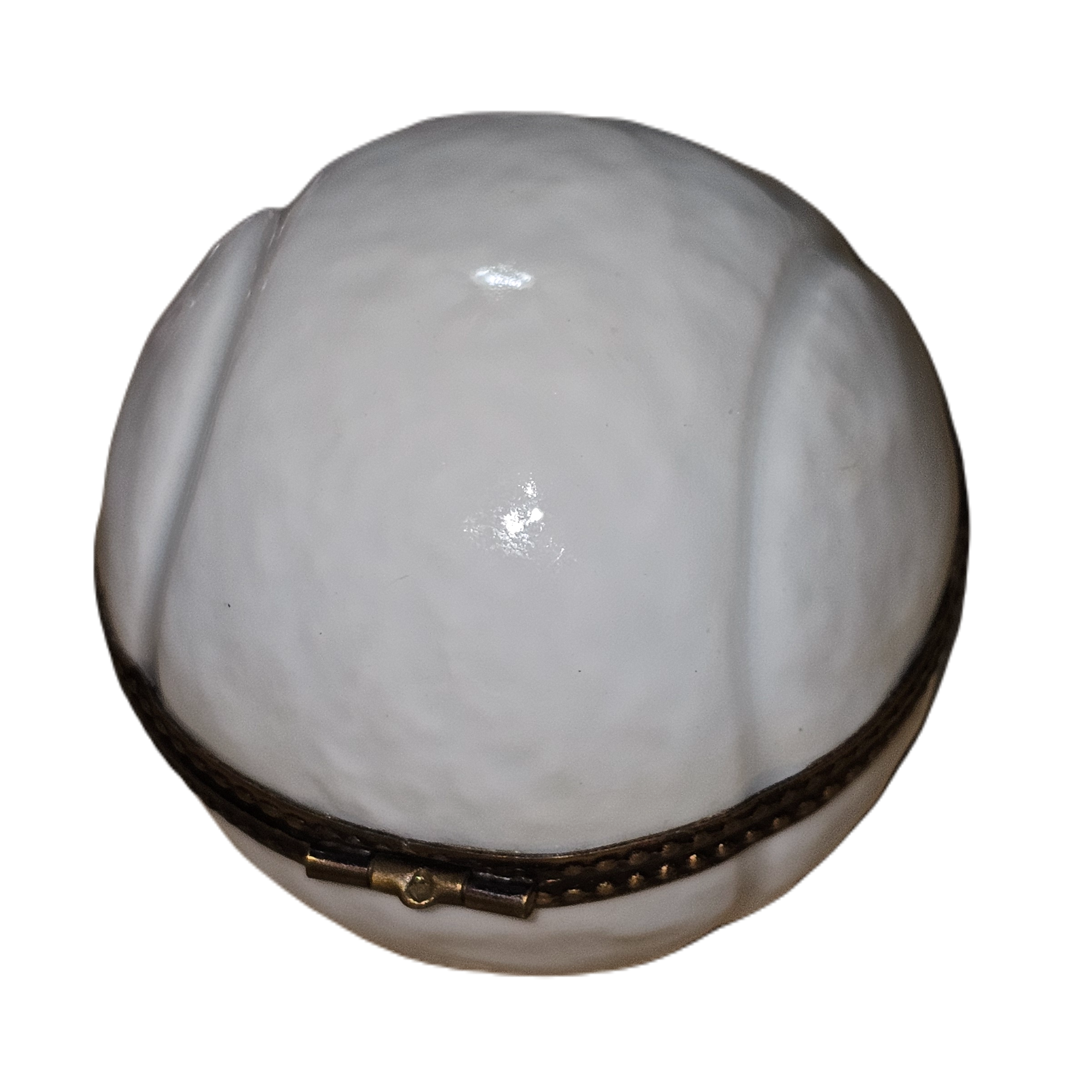 White Tennis Ball Keepsake Box Porcelain Limoges sports French Trinket Box
