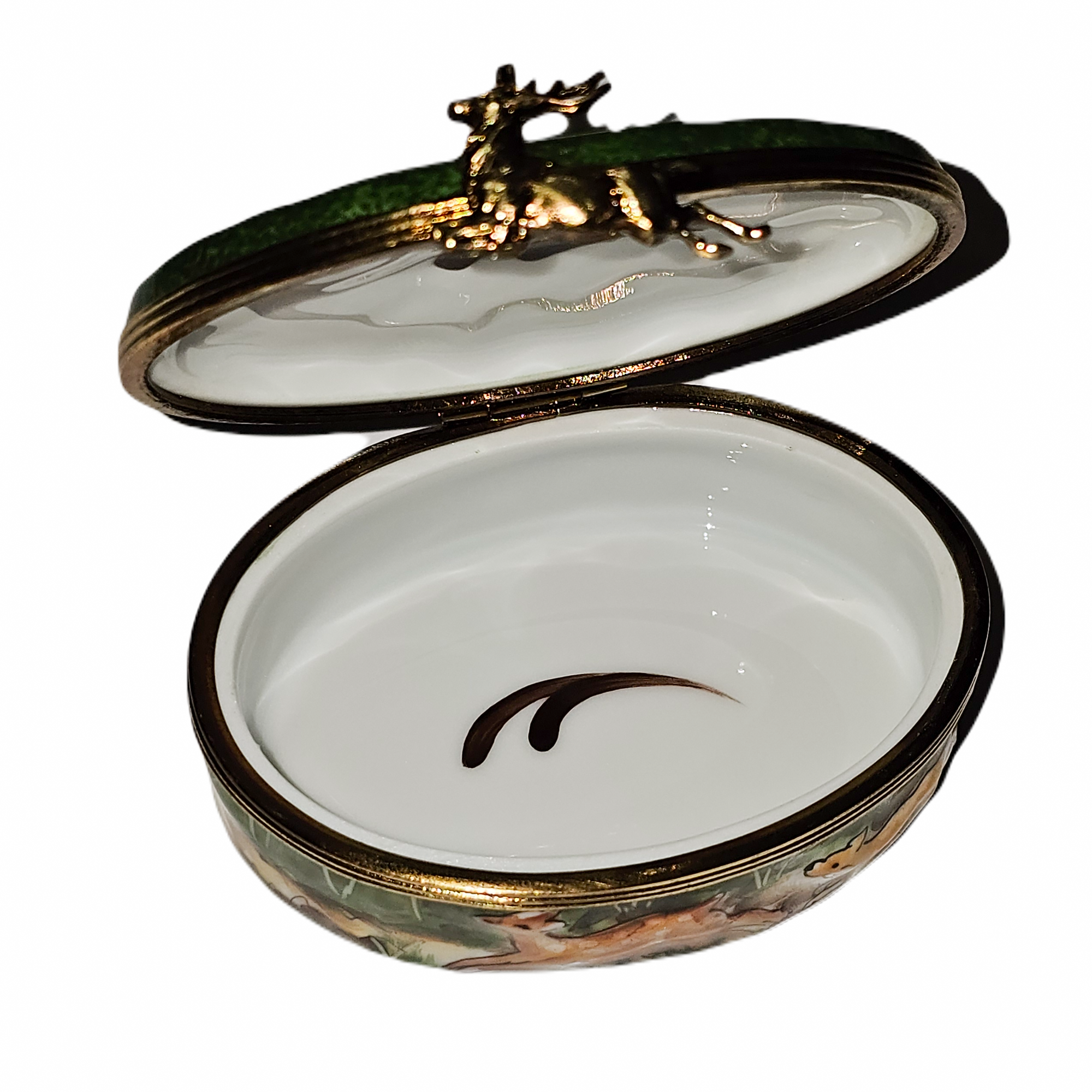 Hunting Scene Limoges Box Porcelain Limoges professional traditional French Trinket Box