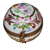 Pink Floral Round Limoges Box Porcelain Limoges traditional French Trinket Box