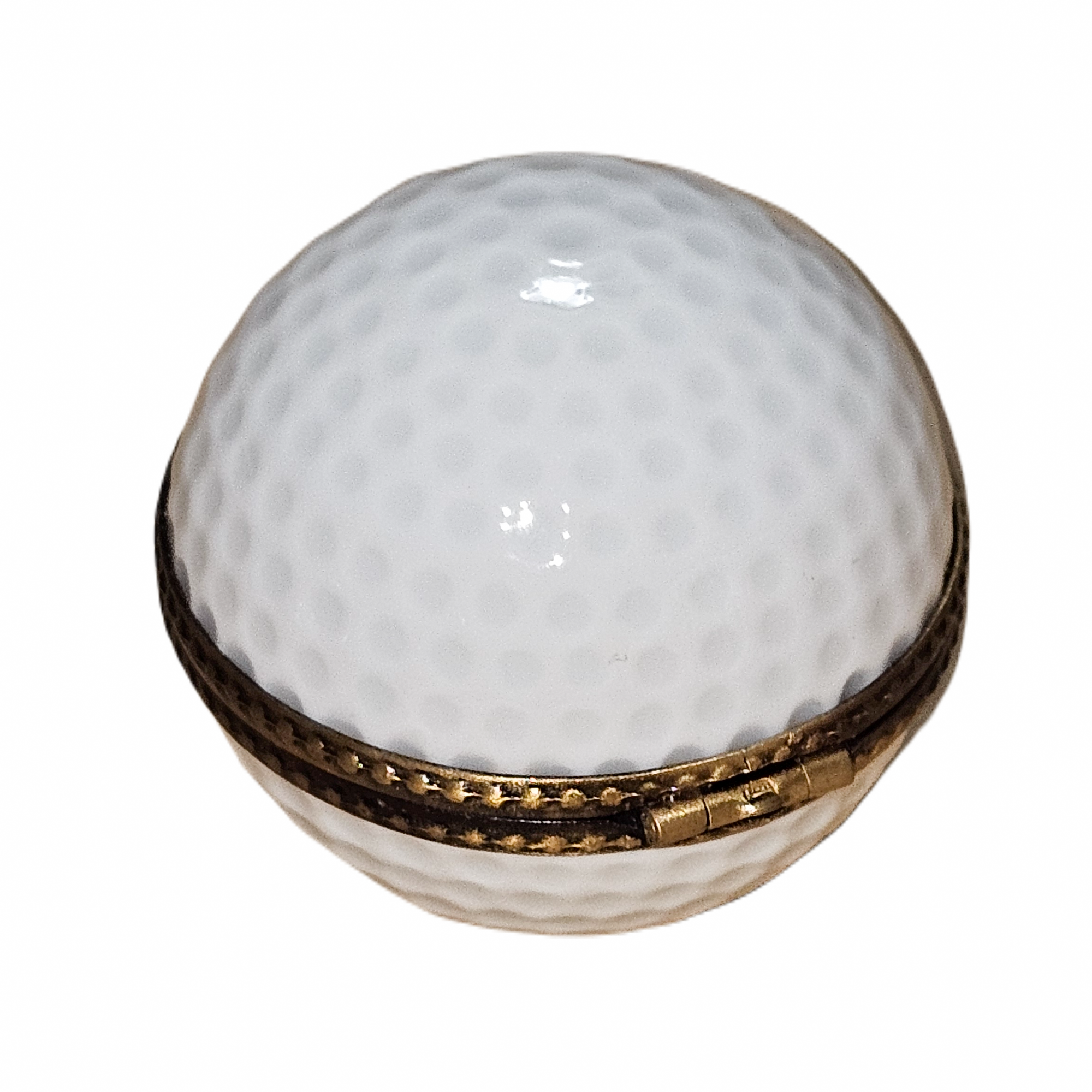 Golf Ball Treasure Box Porcelain Limoges sports French Trinket Box