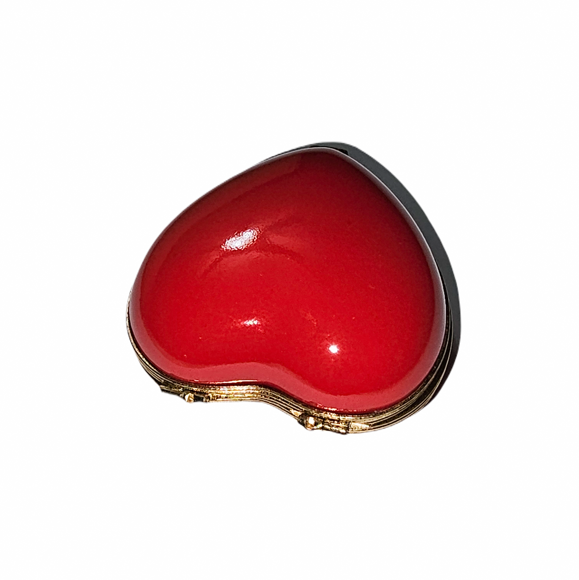 Red Heart Limoges Box Porcelain Limoges Heart French Trinket Box