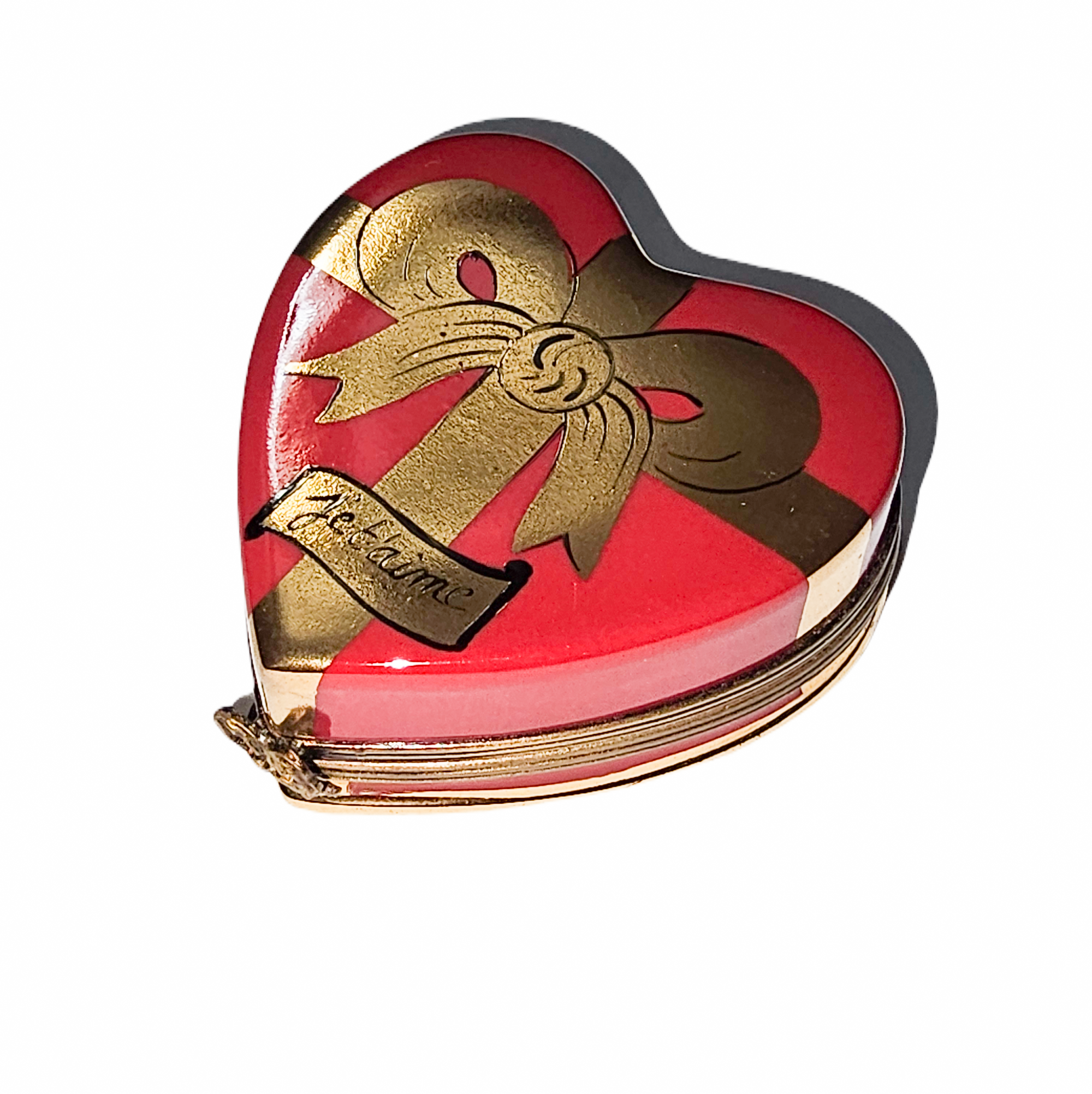 Je T'aime Heart Limoges Box Porcelain Limoges heart valentine love anniversary French Trinket Box