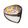Purple Heart Floral Limoges Box Porcelain Limoges Heart French Trinket Box
