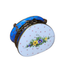 Blue Floral Elegance Limoges Box Porcelain Limoges purse French Trinket Box