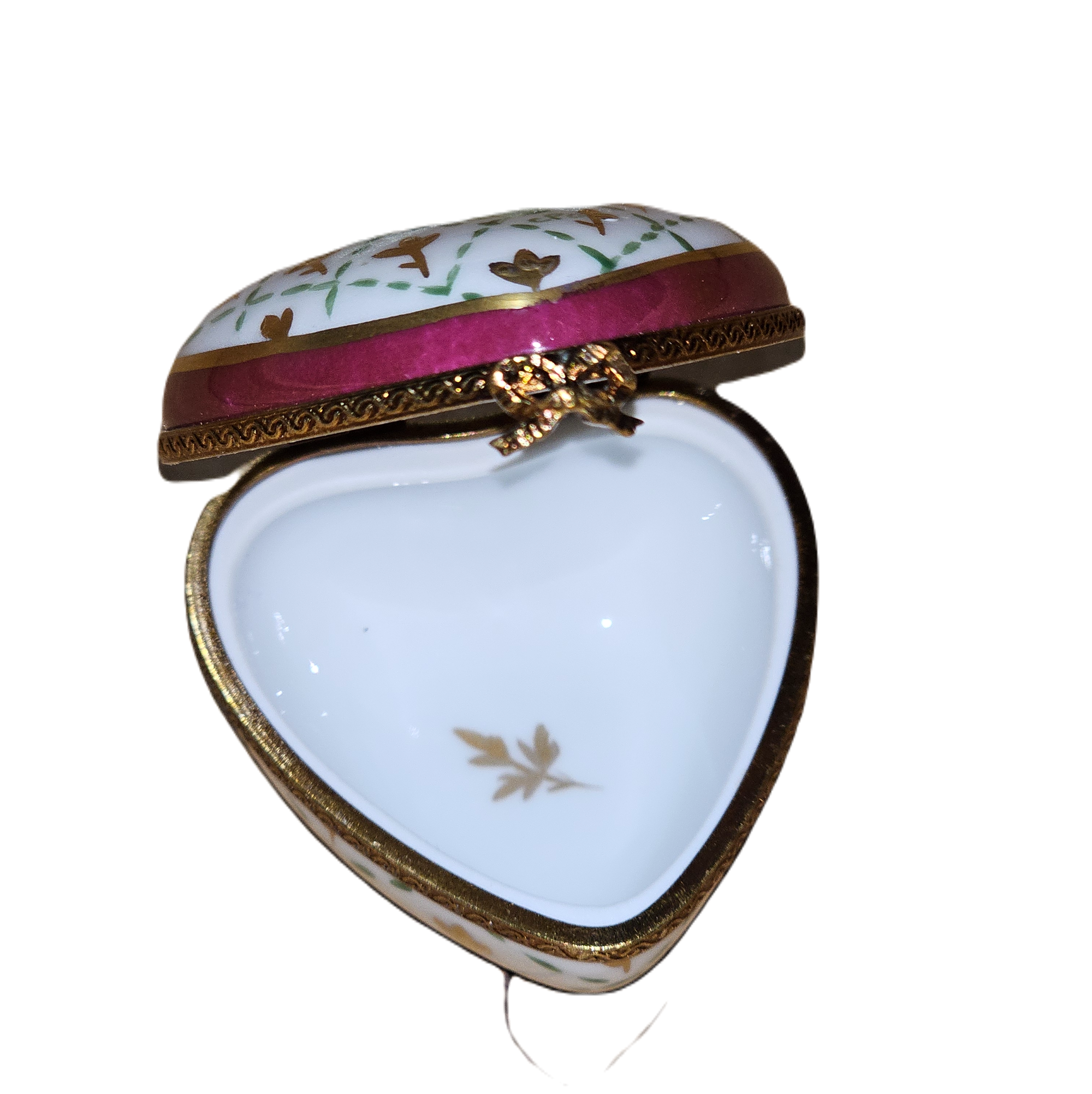Red Heart Limoges Box Delight Porcelain Limoges Heart French Trinket Box