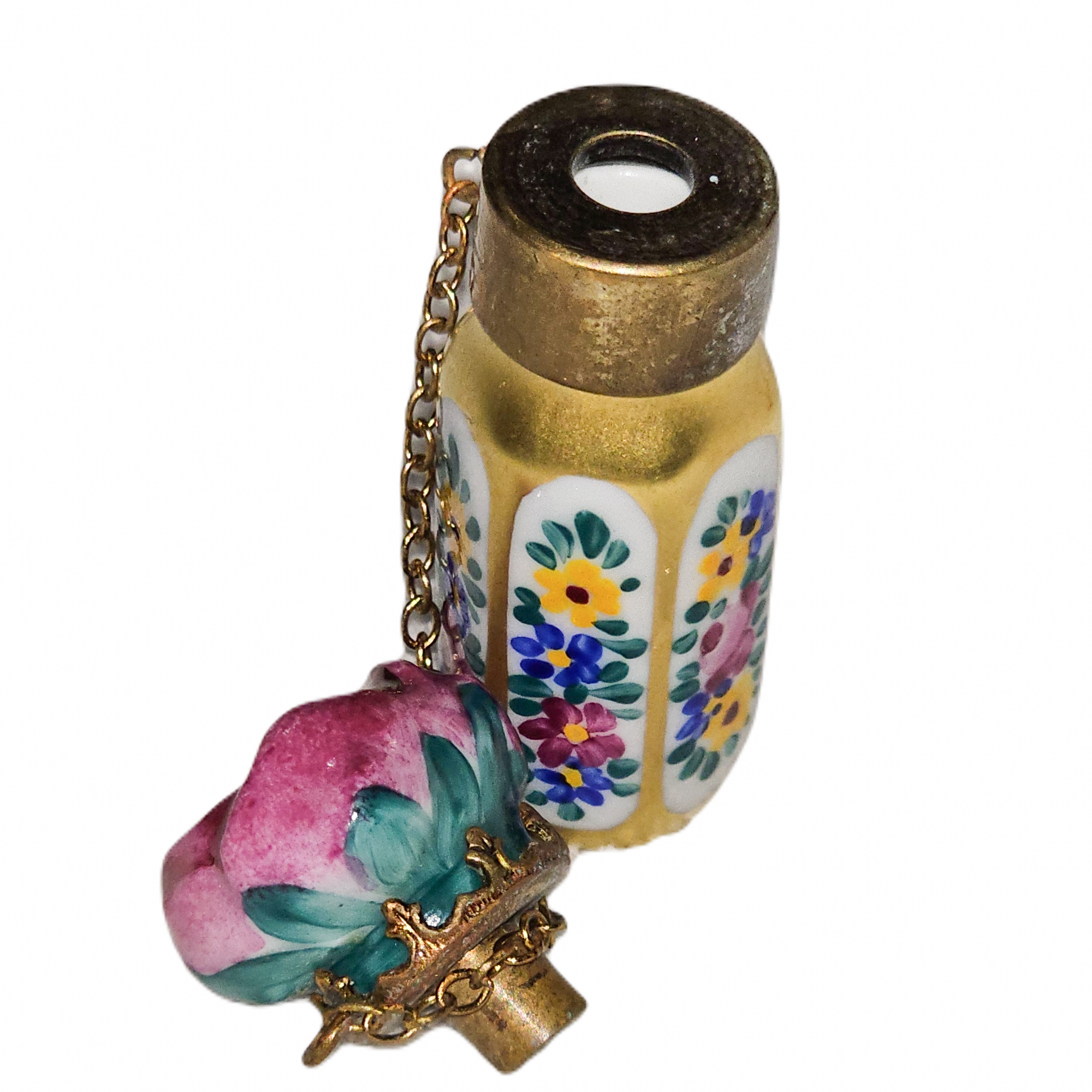 Rose Perfume Limoges Treasure Porcelain Limoges traditional flower French Trinket Box