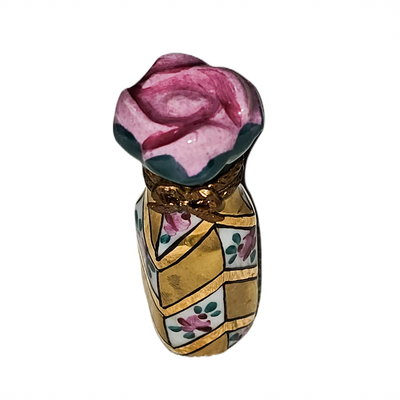 Rose Perfume Limoges Treasure Porcelain Limoges traditional flower French Trinket Box