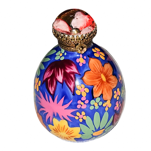 Vibrant Floral Limoges Treasure Porcelain Limoges traditional French Trinket Box