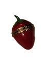 Strawberry Limoges Box Delight Porcelain Limoges fruit Vegetable French Trinket Box