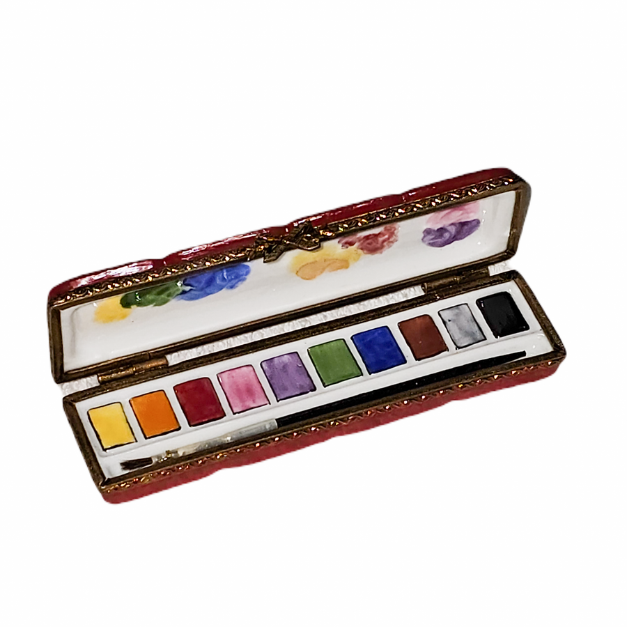 Titanic Inspired Paint Palette Porcelain Limoges art French Trinket Box