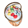 Colorful Yarn Basket Limoges Box