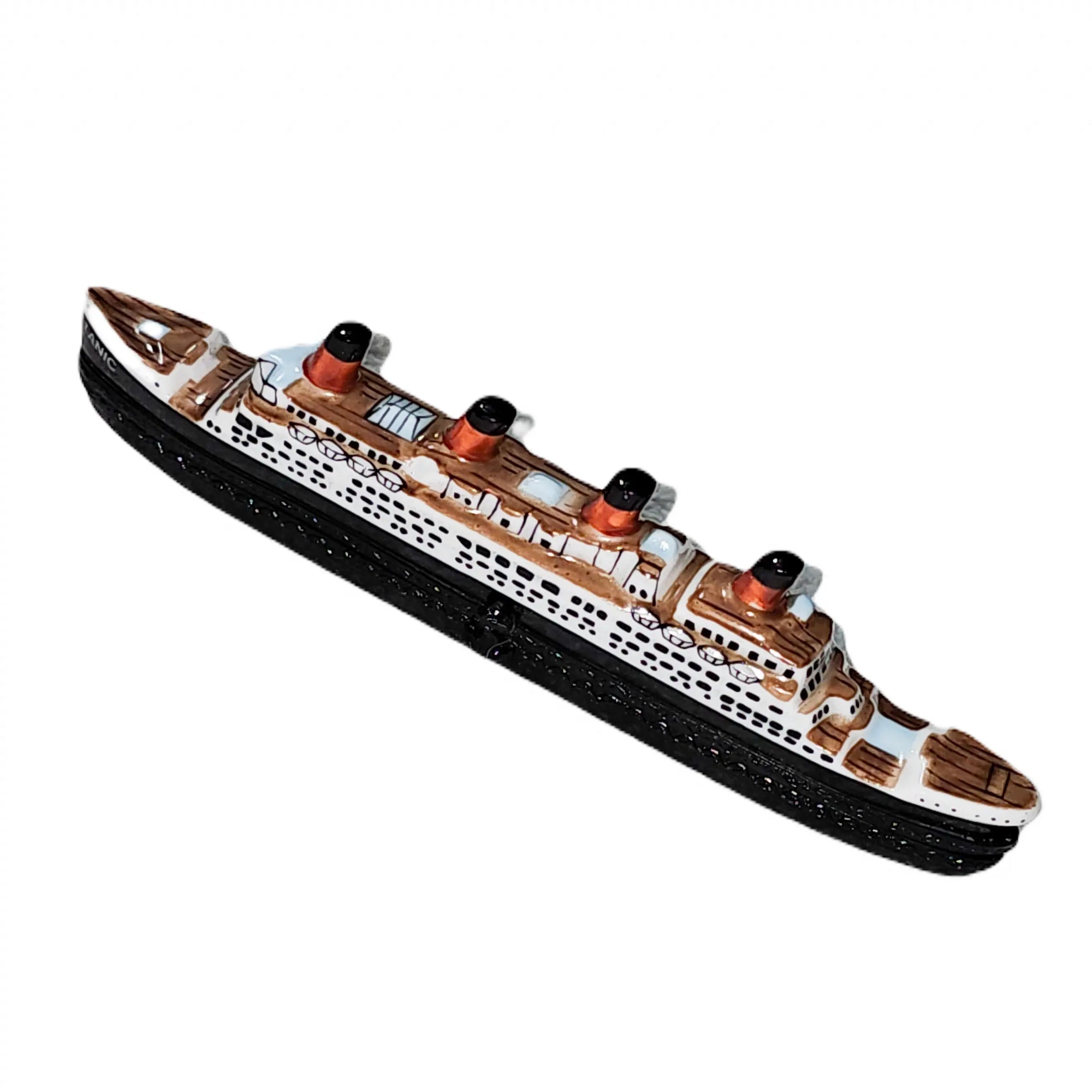 Titanic Limoges Box Treasure Porcelain Limoges vehicle boat ship film art French Trinket Box