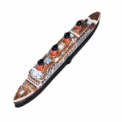 Titanic Limoges Box Treasure Porcelain Limoges vehicle boat ship film art French Trinket Box