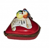 Love Birds Heart Treasure Porcelain Limoges heart bird French Trinket Box