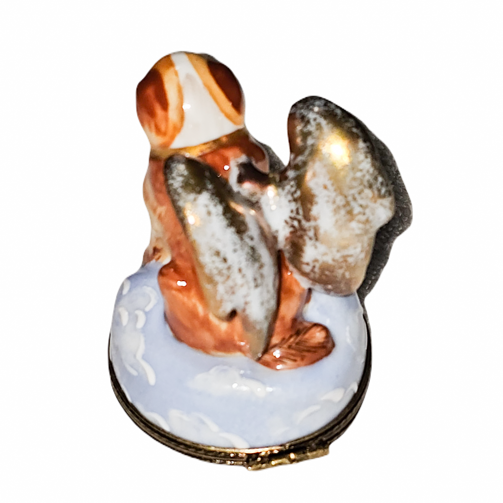 Angel Dog Rescue Limoges Box Porcelain Limoges Angel dog French Trinket Box