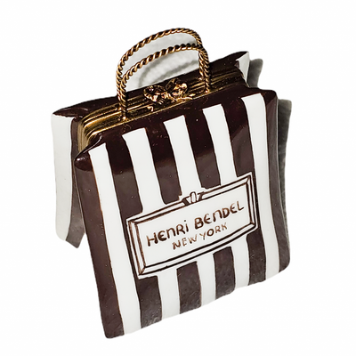 Henri Bendel New York Charm Porcelain Limoges bag purse French Trinket Box