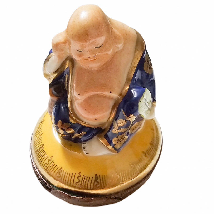 Serene Buddha Blue Limoges Box Porcelain Limoges religious spiritual travel myth French Trinket Box