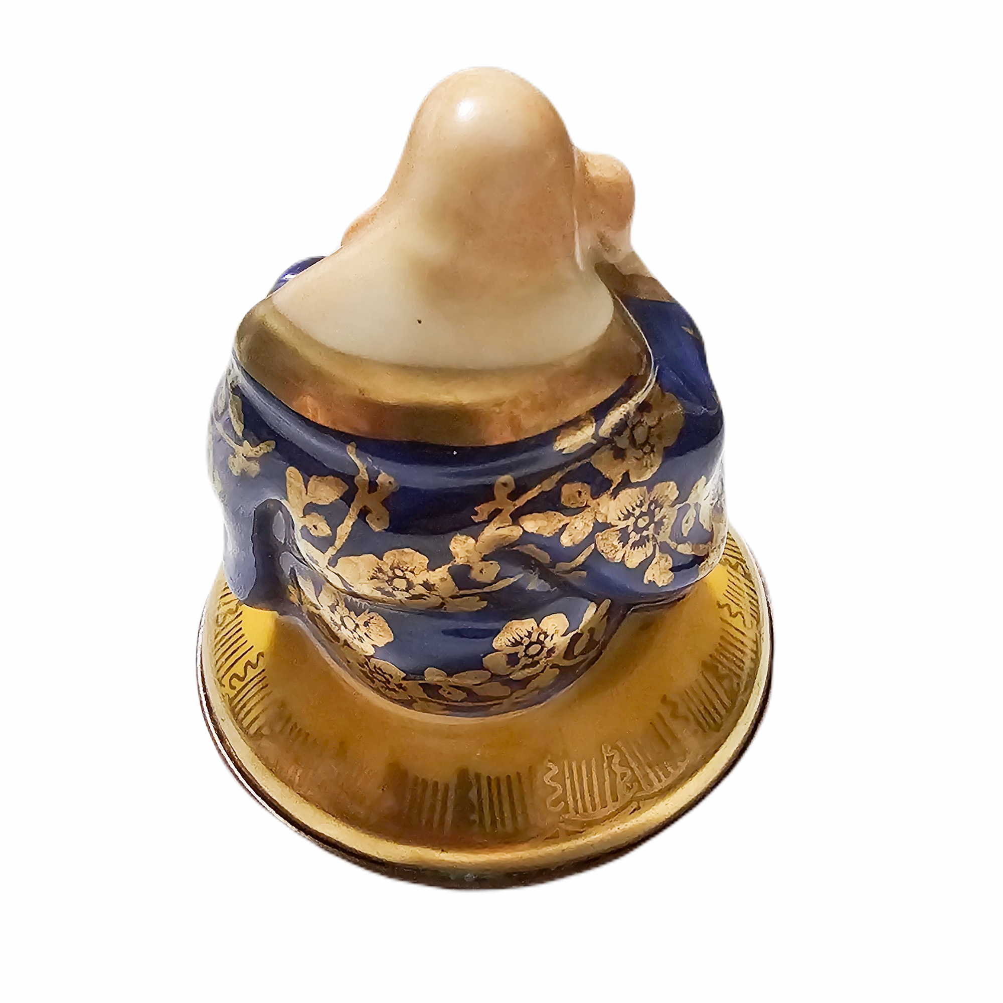 Serene Buddha Blue Limoges Box Porcelain Limoges religious spiritual travel myth French Trinket Box