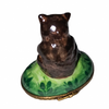Honey Bear Limoges Box Porcelain Limoges bear wild animal French Trinket Box