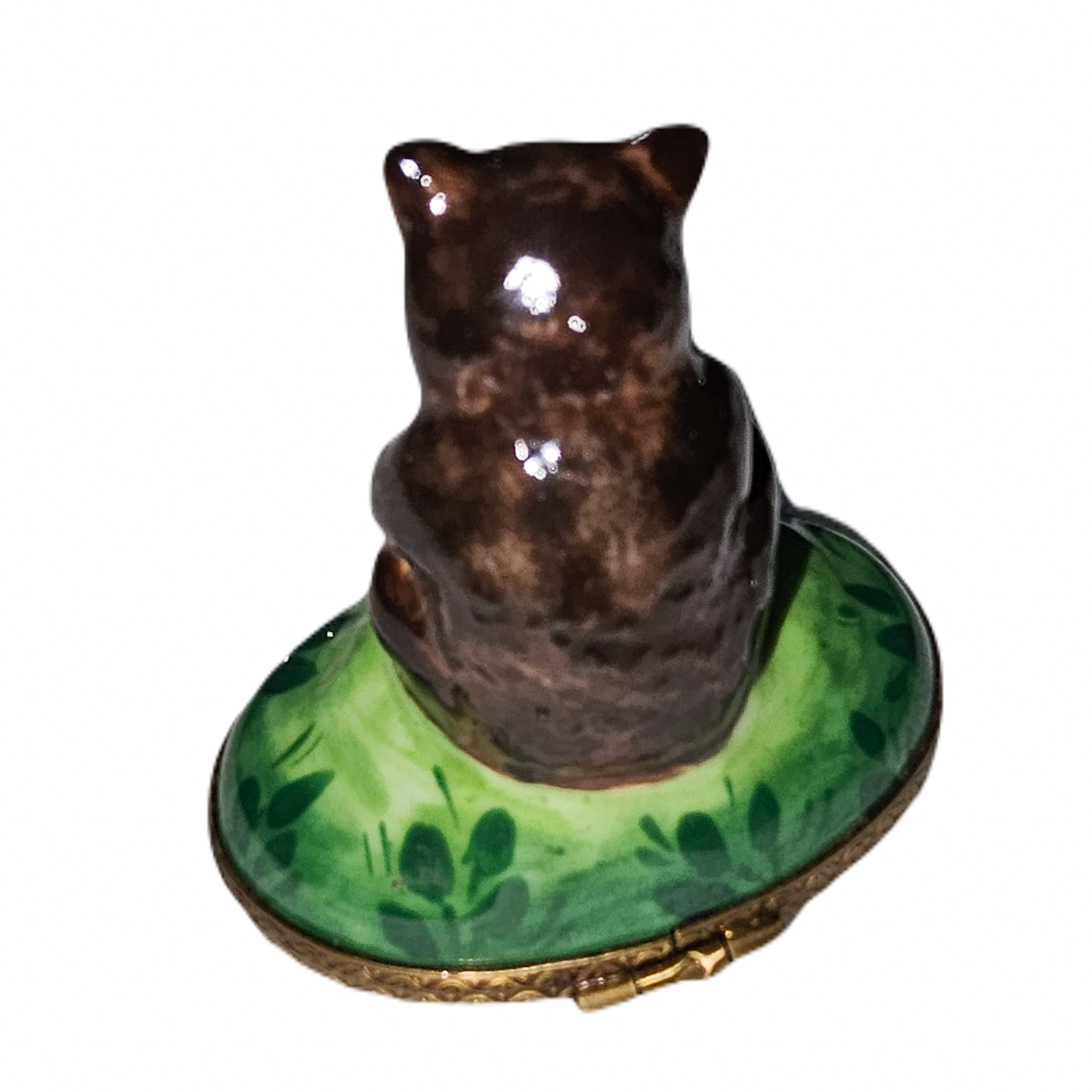 Honey Bear Limoges Box Porcelain Limoges bear wild animal French Trinket Box