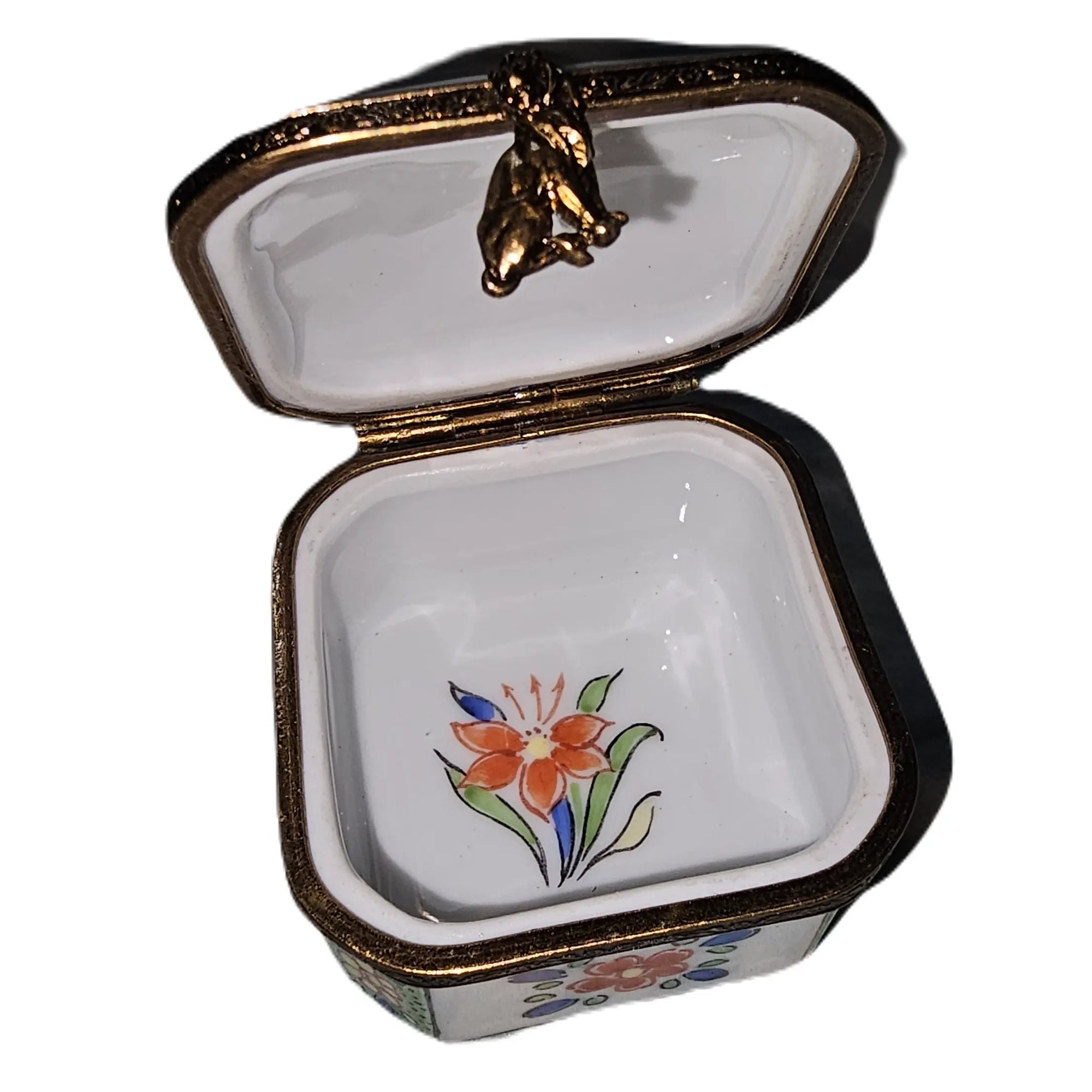 Floral Serenity Limoges Box Porcelain Limoges traditional French Trinket Box